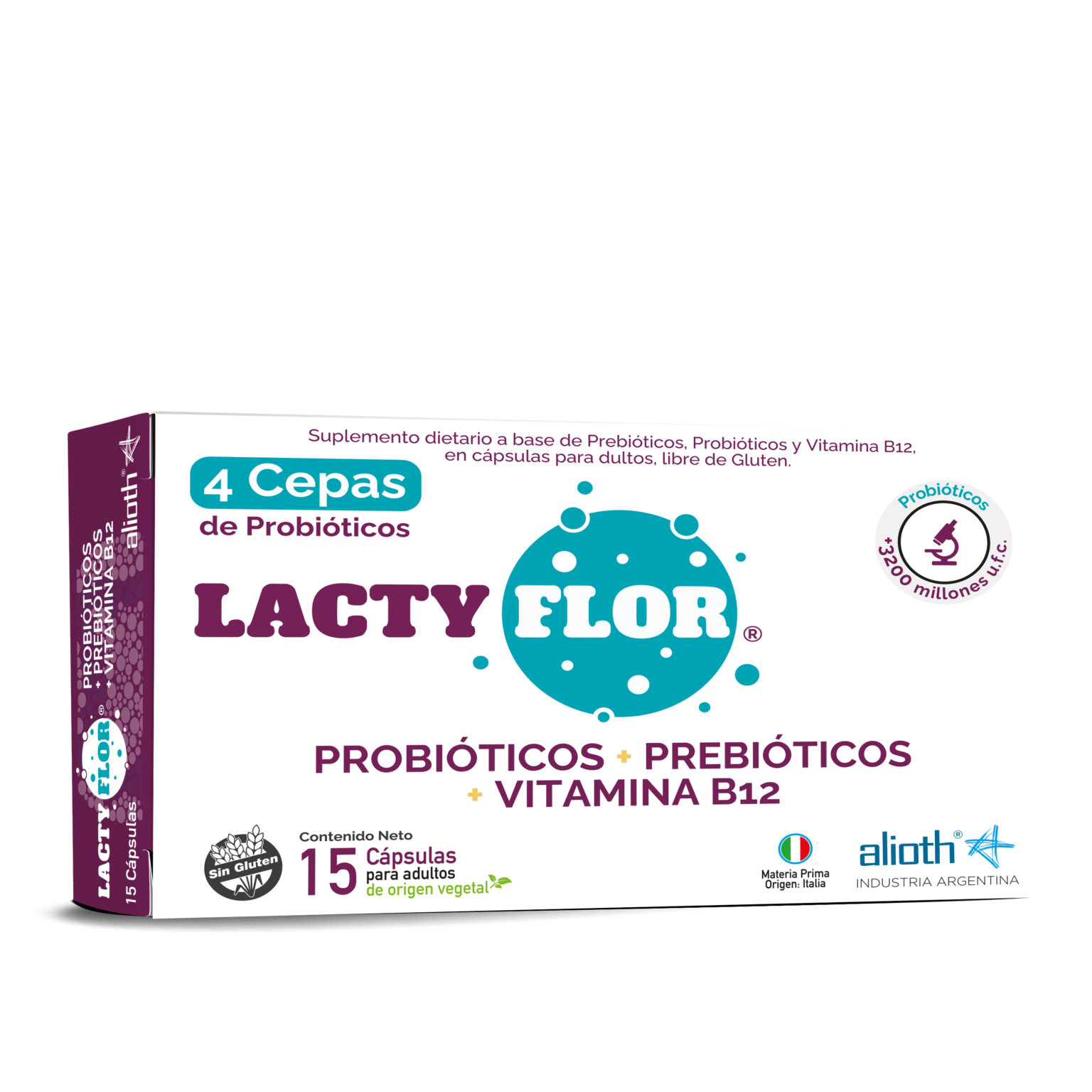 Lactyflor x15 cá psulas de origen vegetal